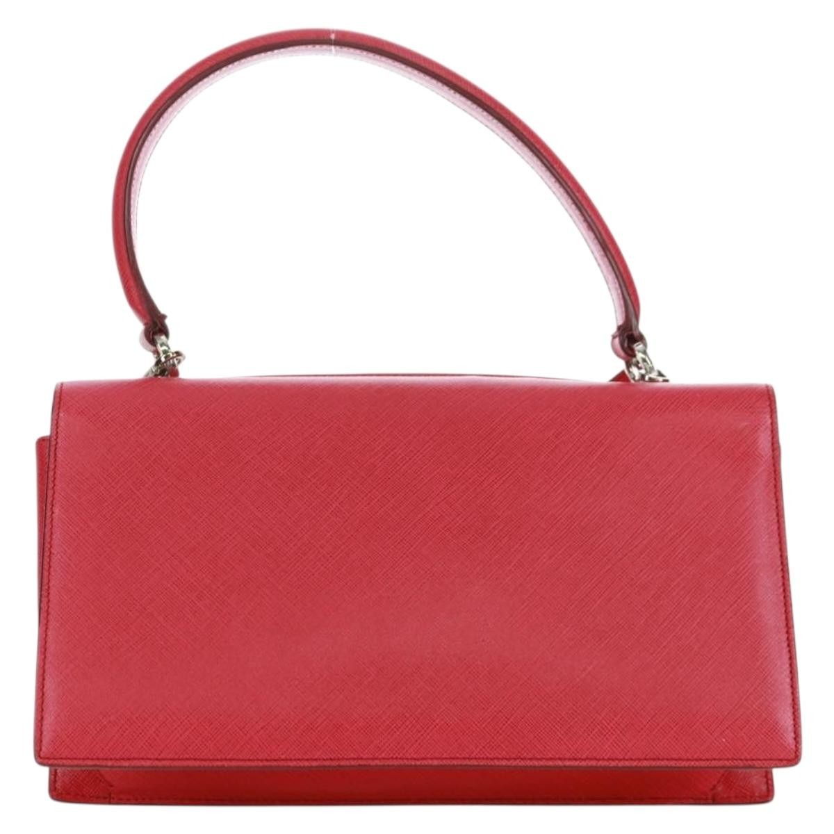 Salvatore Ferragamo Gancini Convertible Top Handle Bag Pink Leather Good condition - Back View