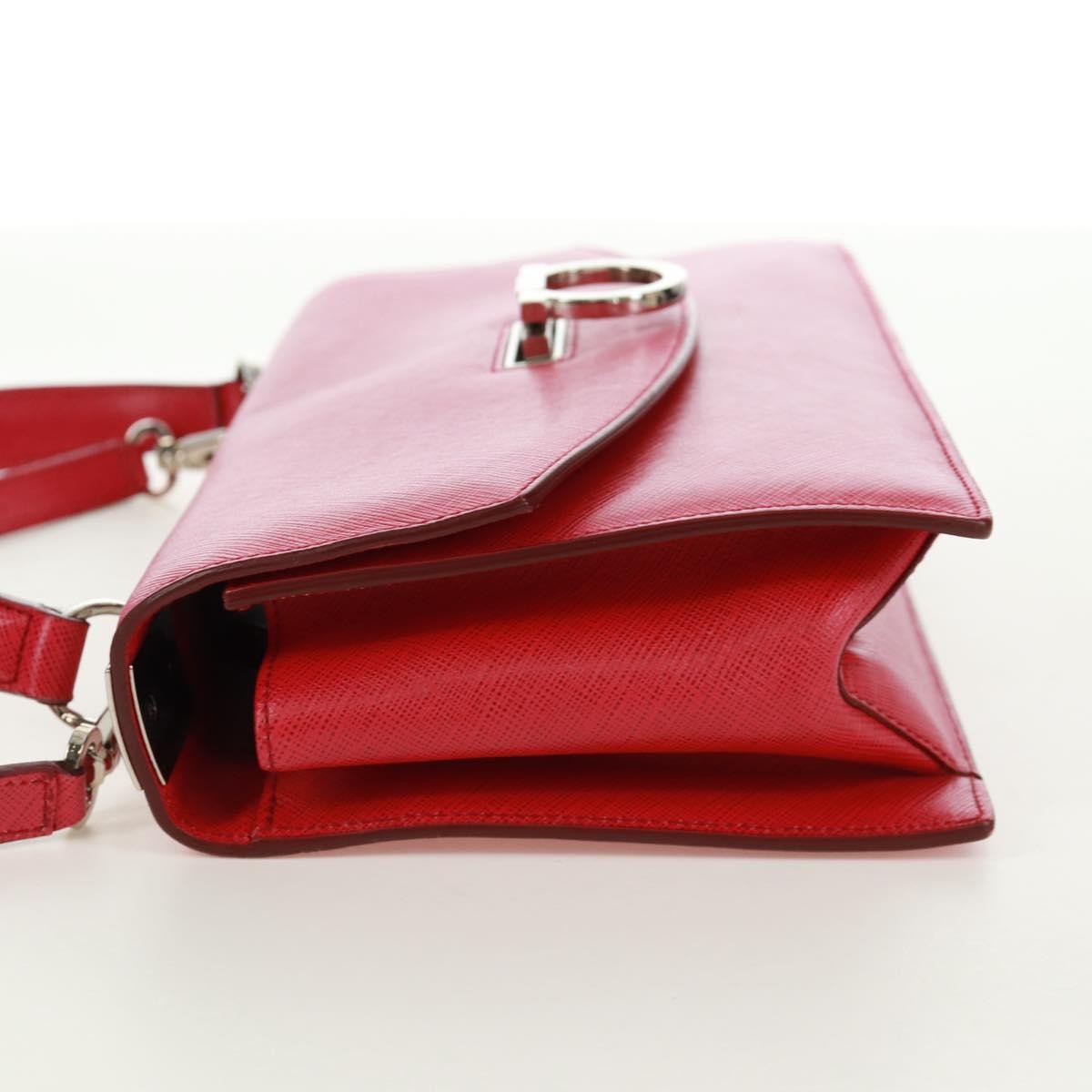 Salvatore Ferragamo Gancini Convertible Top Handle Bag Pink Leather Good condition - Inside View