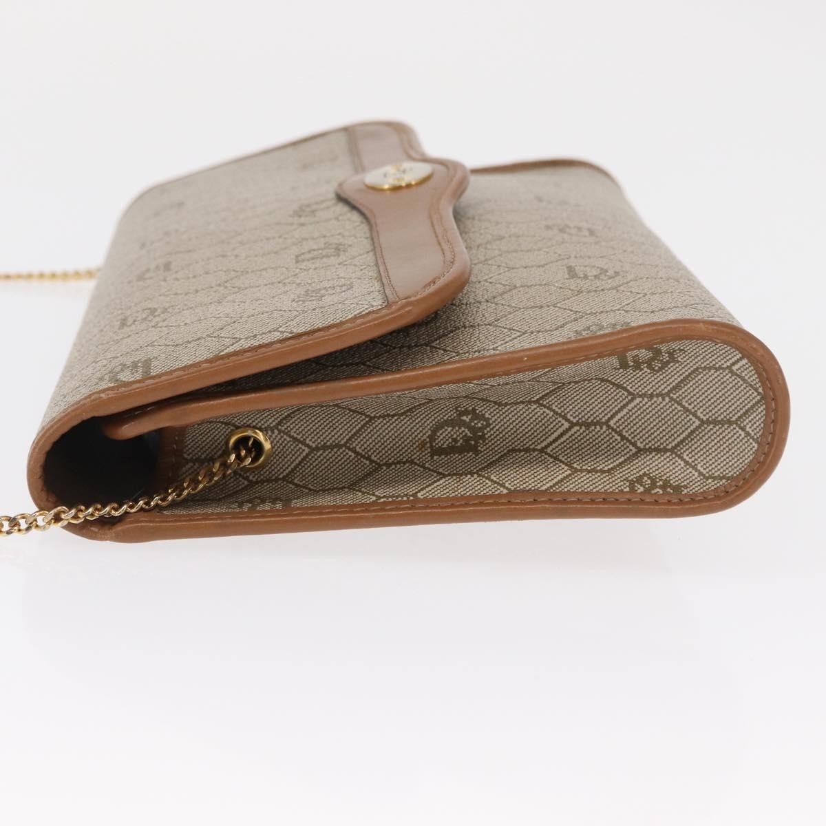 Christian Dior Vintage Honeycomb chain Beige Good condition - Model View