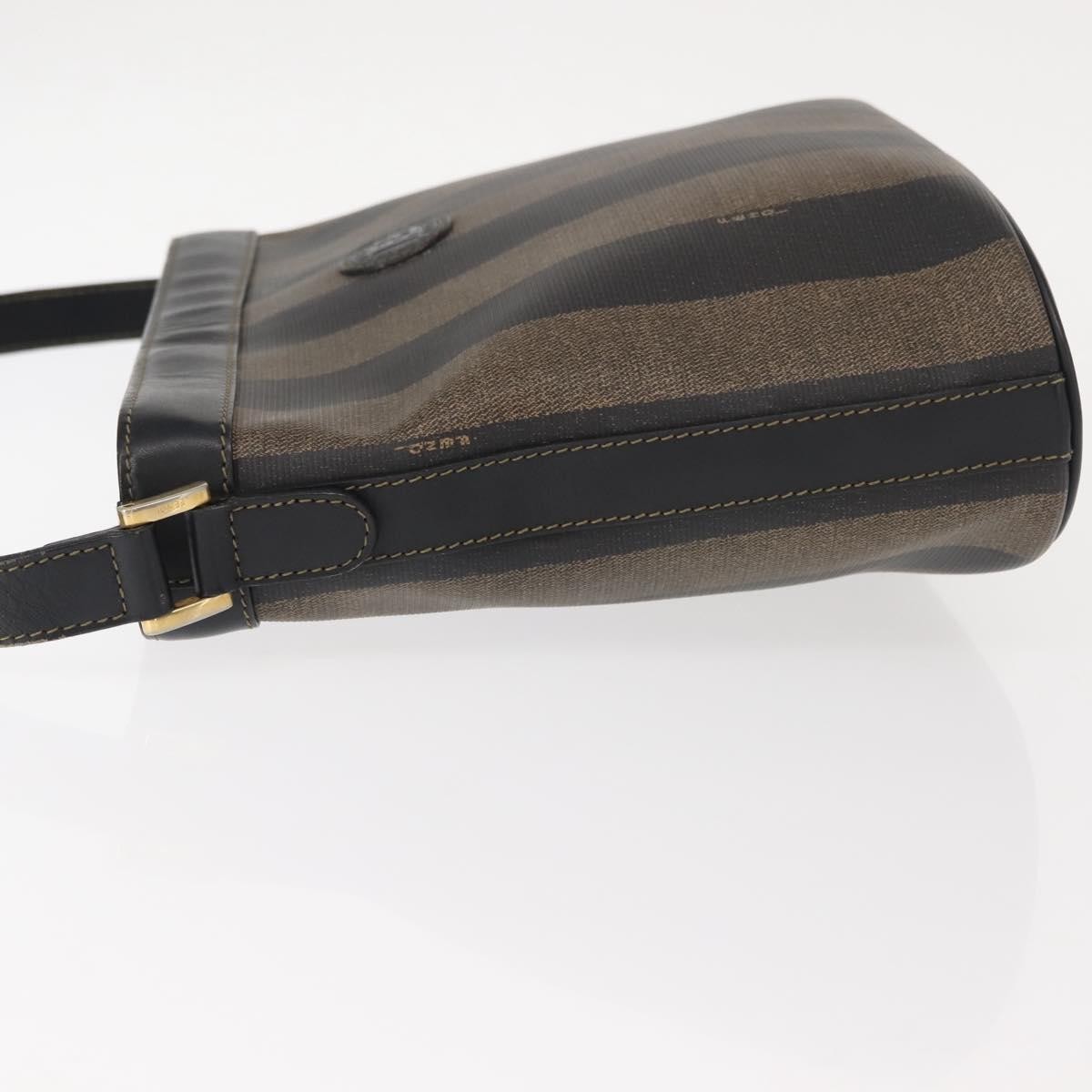 Fendi Pequin Shoulder Bag Brown Good condition - Model View