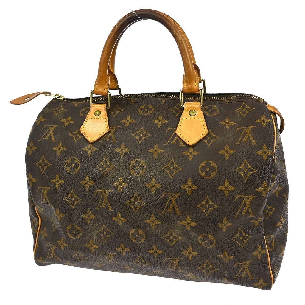 Louis Vuitton Speedy Handbag Brown Canvas Good condition - Back View