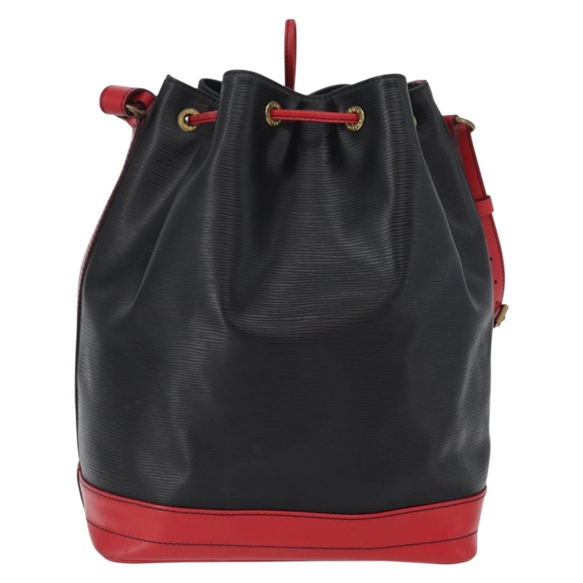 Louis Vuitton Bicolor Noe Handbag Black Leather Good condition - Back View