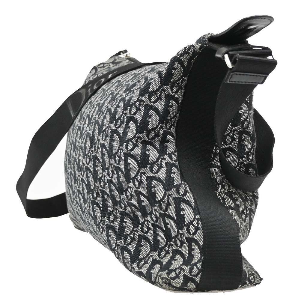 Christian Dior Vintage Trotter Messenger Bag Black Canvas Good condition - Inside View