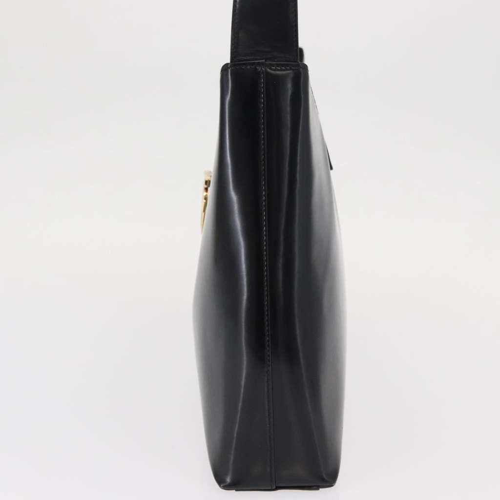 Salvatore Ferragamo Gancini Shoulder Bag Black Leather Good condition - Inside View