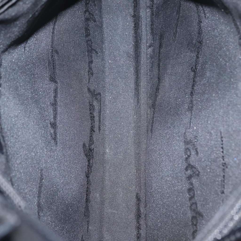 Salvatore Ferragamo Gancini Shoulder Bag Black Leather Good condition - Box View