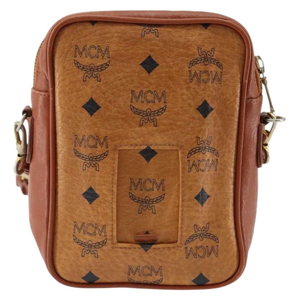 Mcm Visetos Shoulder bag Brown Canvas Good condition - Back View