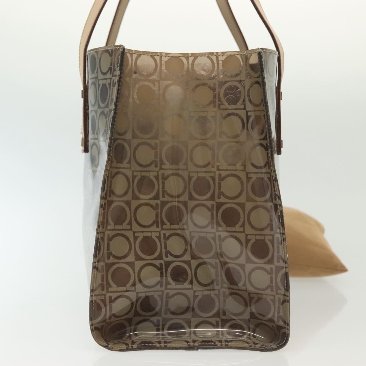 Salvatore Ferragamo Gancini Tote Brown Good condition - Inside View