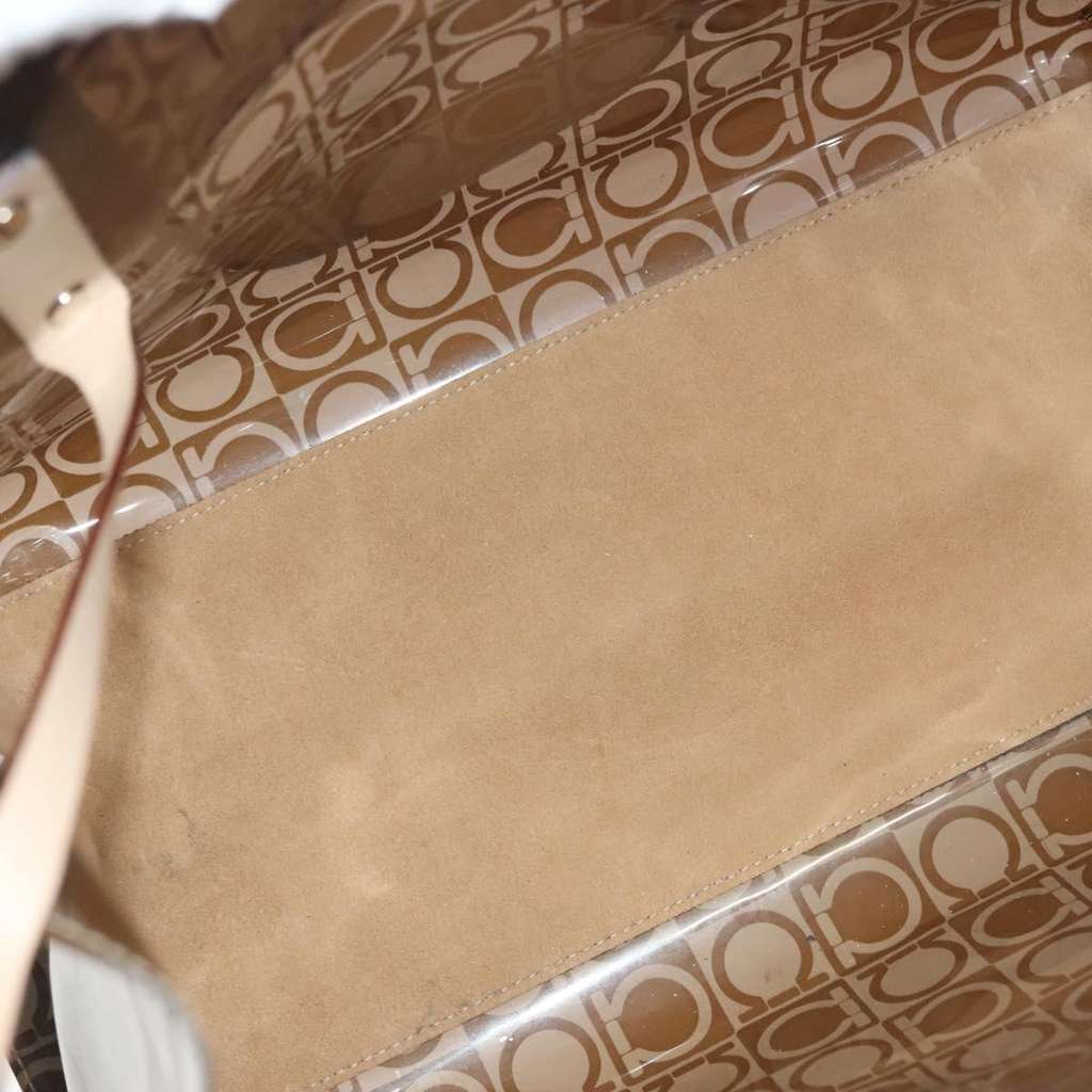 Salvatore Ferragamo Gancini Tote Brown Good condition - Box View