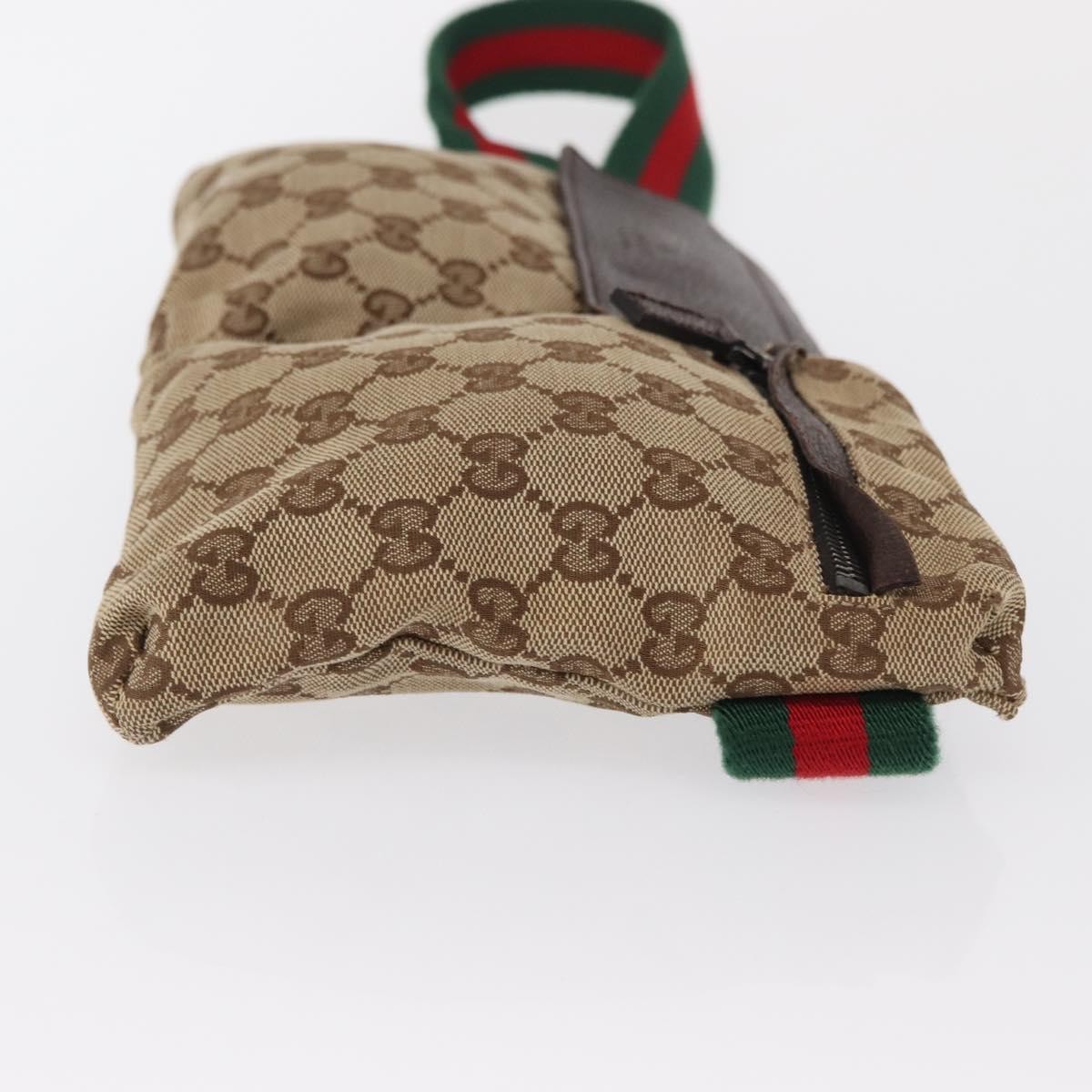 Gucci Vintage Double Belt Bag Beige Canvas Good condition - Inside View