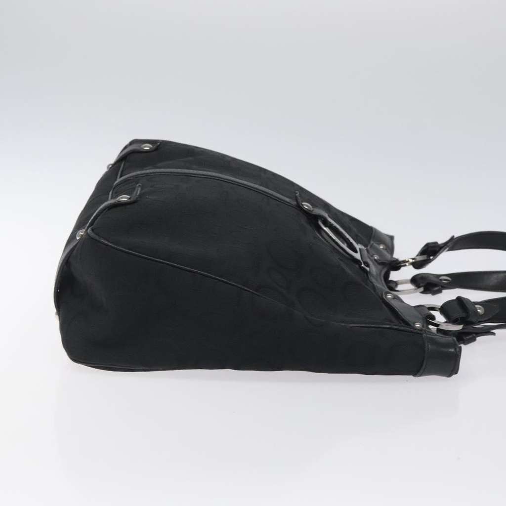 Salvatore Ferragamo Gancini Tote Black Canvas Good condition - Inside View