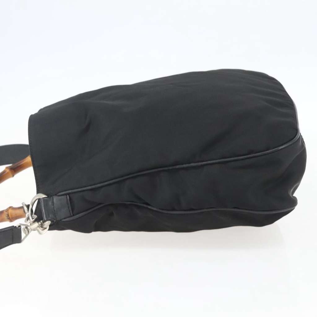 Gucci Vintage Bamboo Shoulder Bag Black Good condition - Inside View