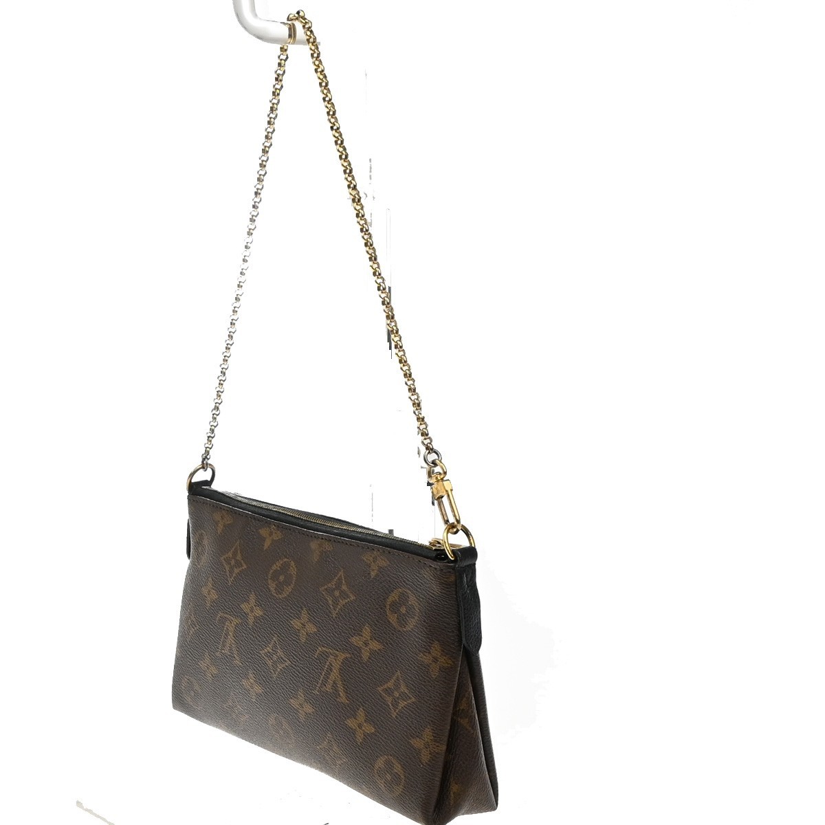 Louis Vuitton Pallas Clutch Brown Canvas Good condition - Inside View