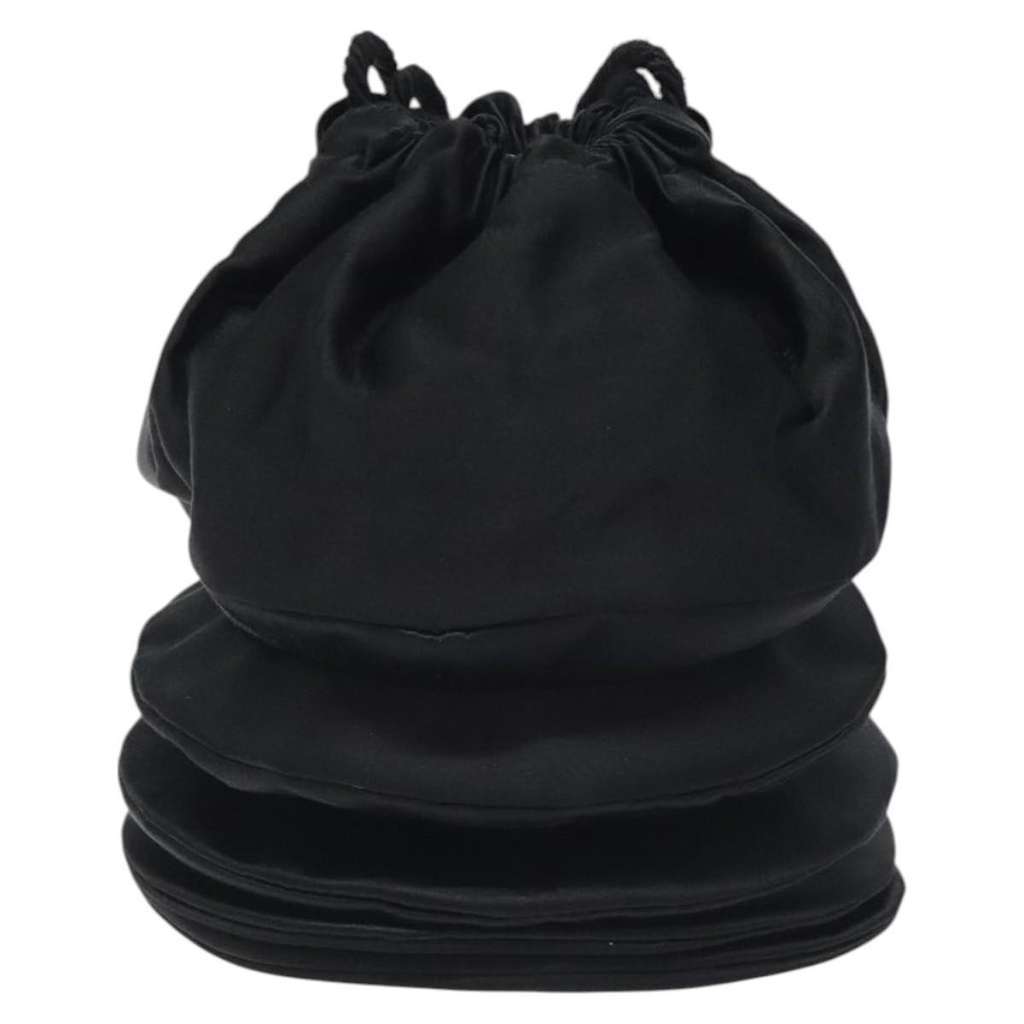 Fendi Vintage shoulderbag Black Satin Good condition - Back View