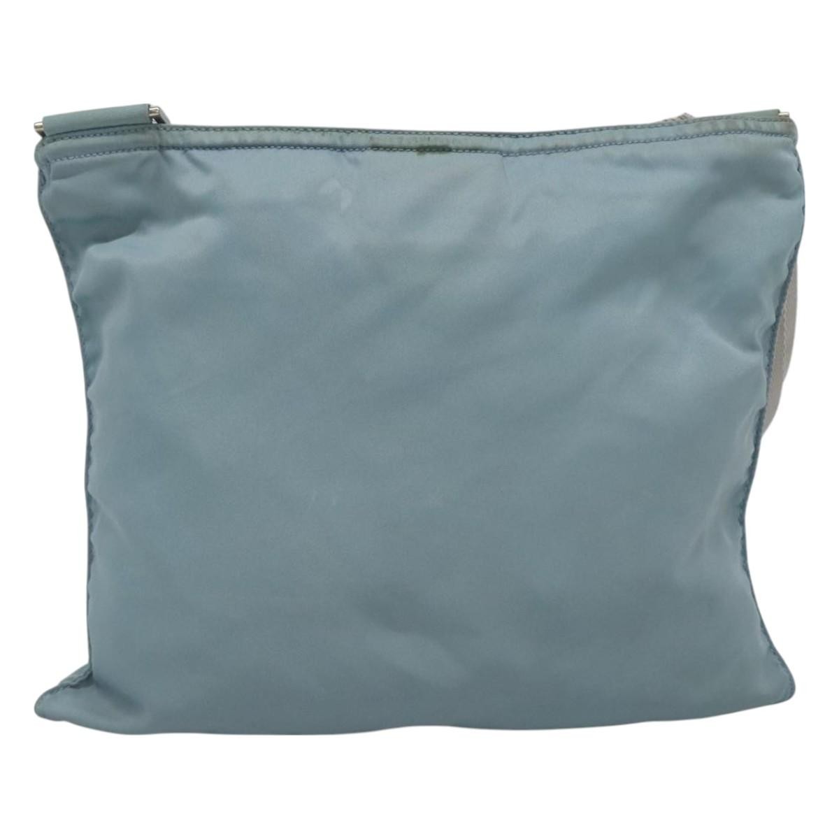 Prada Flat Messenger Bag Blue Good condition - Back View