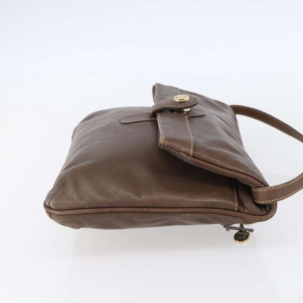 Celine Vintage Shoulder Bag Brown Leather Good condition - Model View