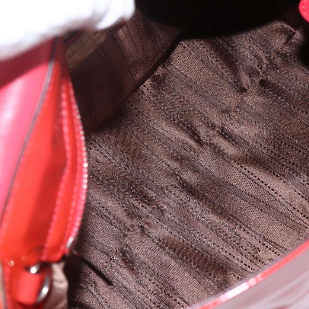 Salvatore Ferragamo Gancini handbag Red Fair condition - Box View