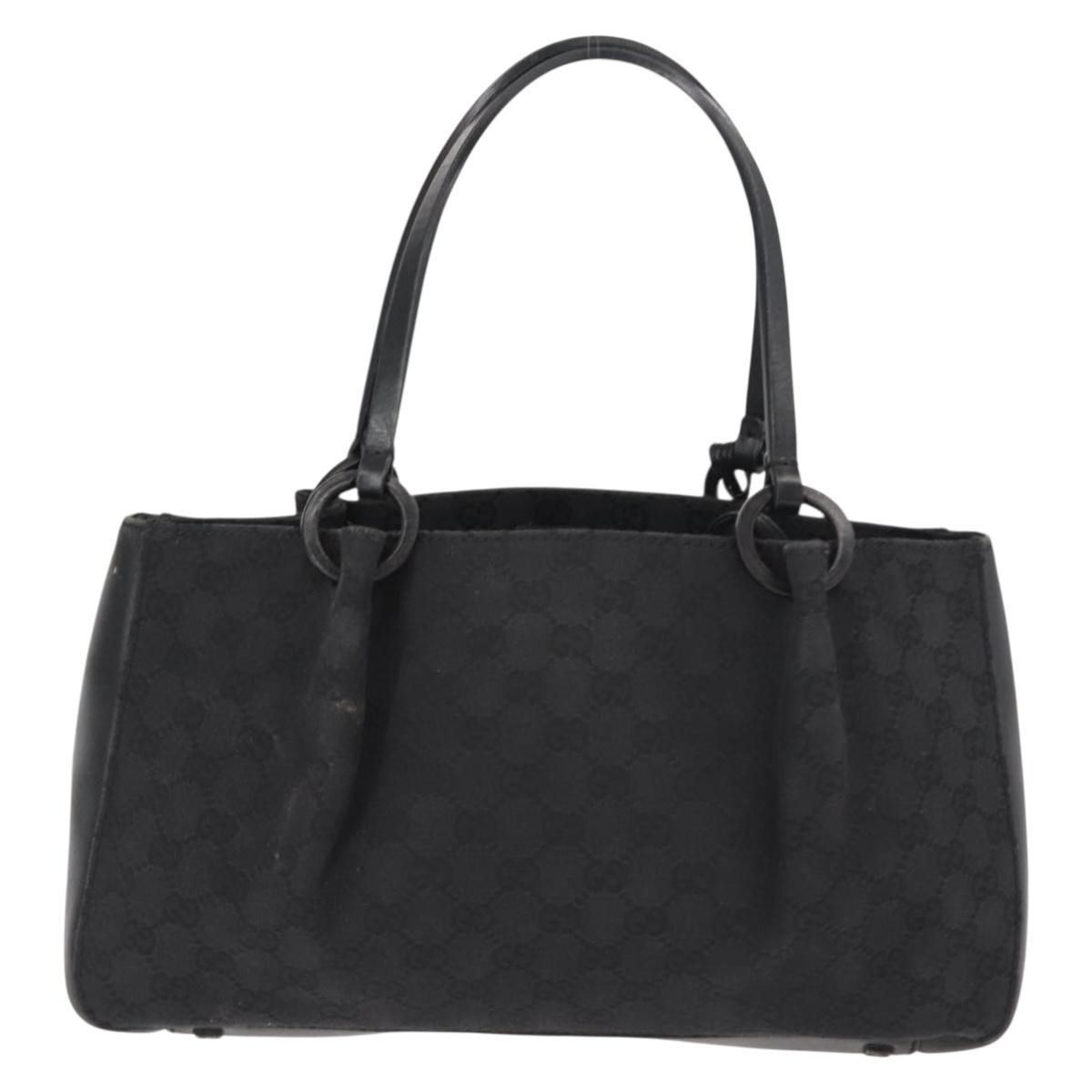 Gucci Vintage Jackie Tote Black Canvas Good condition - Back View
