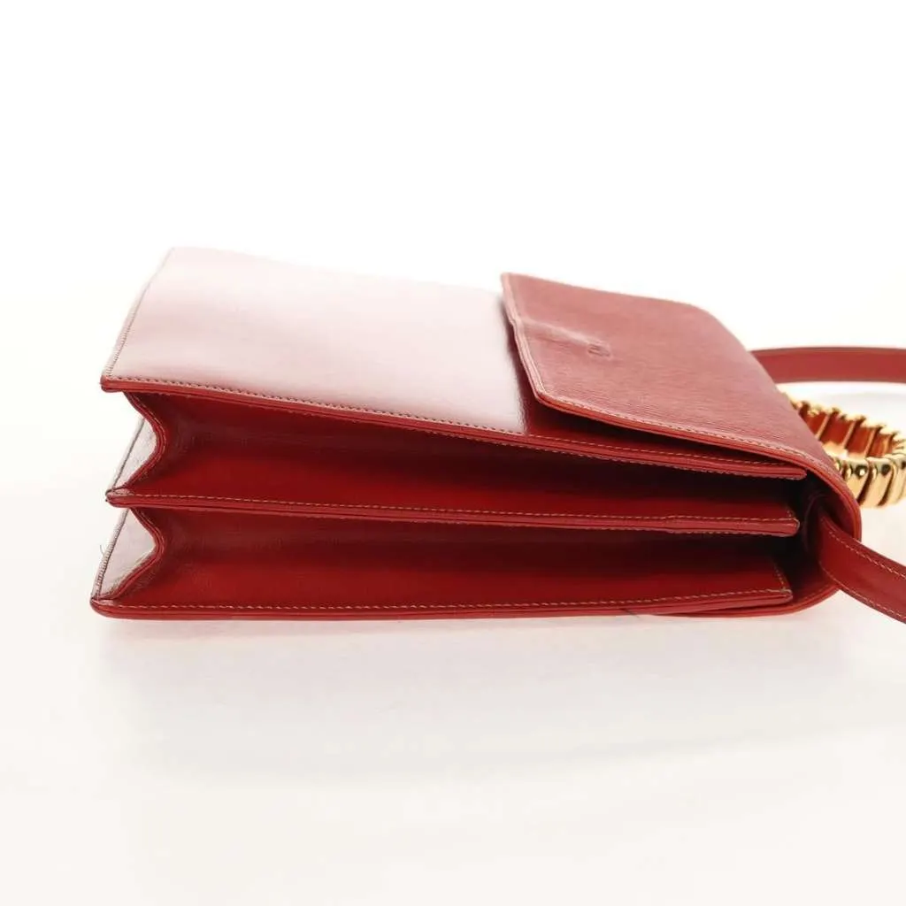 Loewe Vintage Velazquez Top Handle Bag Red Leather Good - Model View