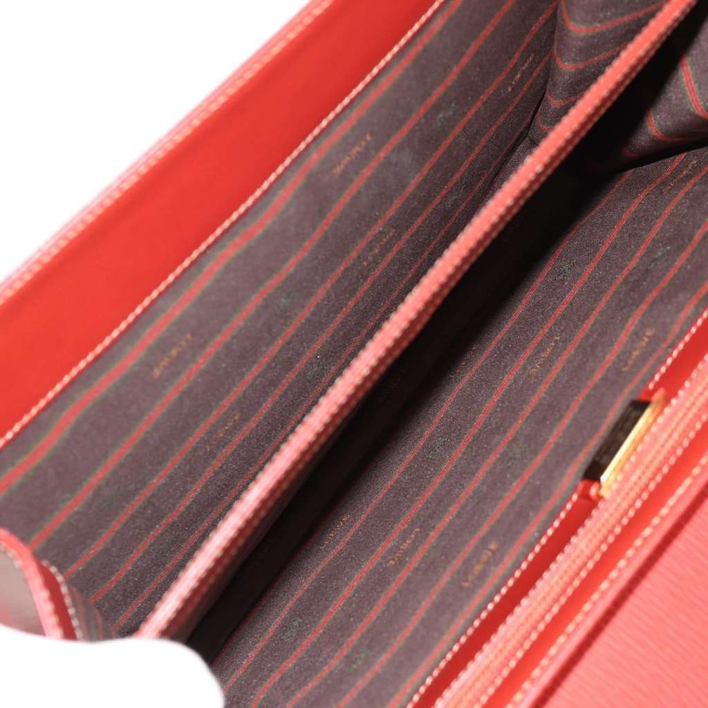 Loewe Vintage Velazquez Top Handle Bag Red Leather Good condition - Box View