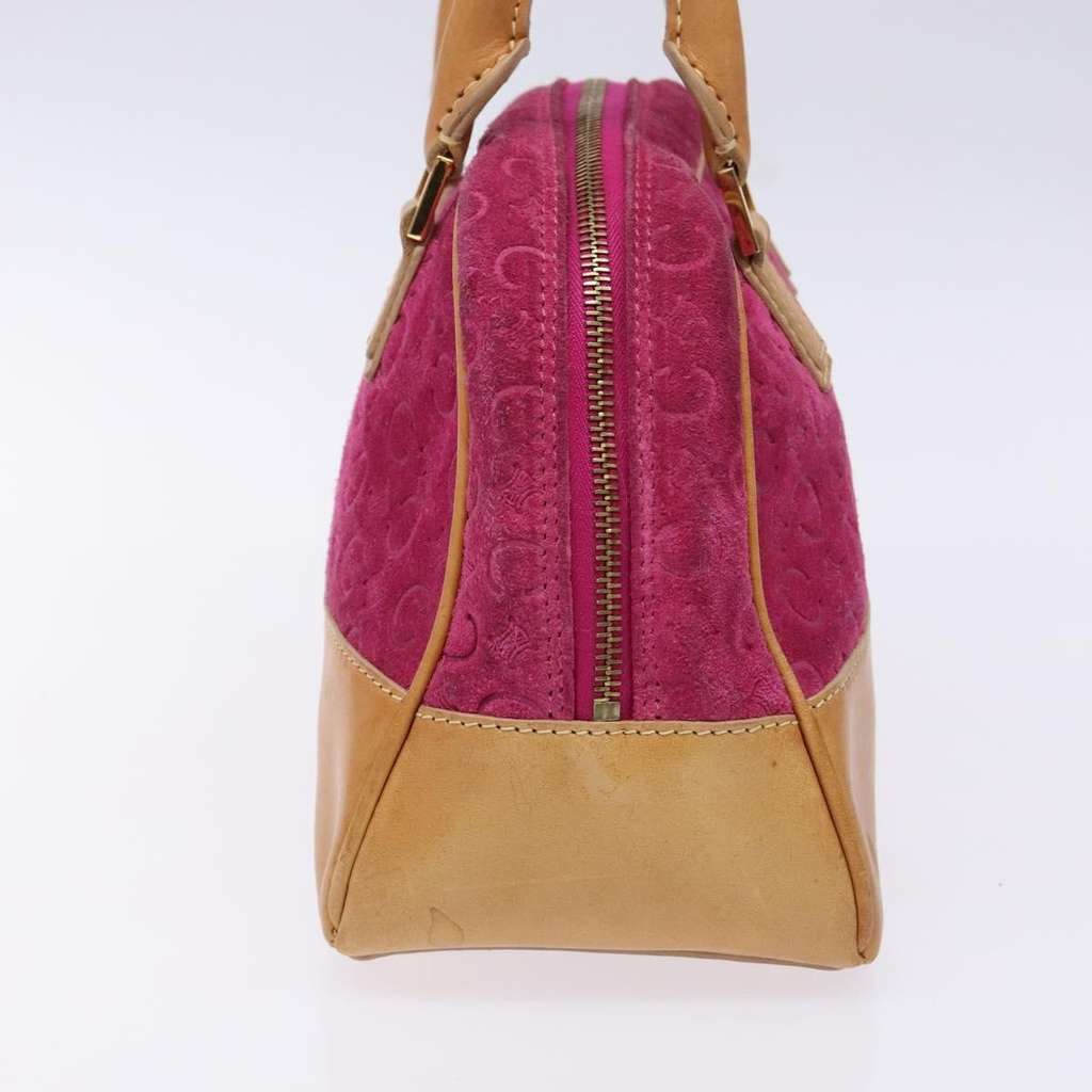Celine Vintage Macadam Handbag Purple Suede Good condition - Inside View
