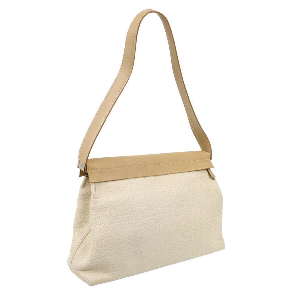 Hermès Yeoh Bag Beige Leather Good condition - Back View