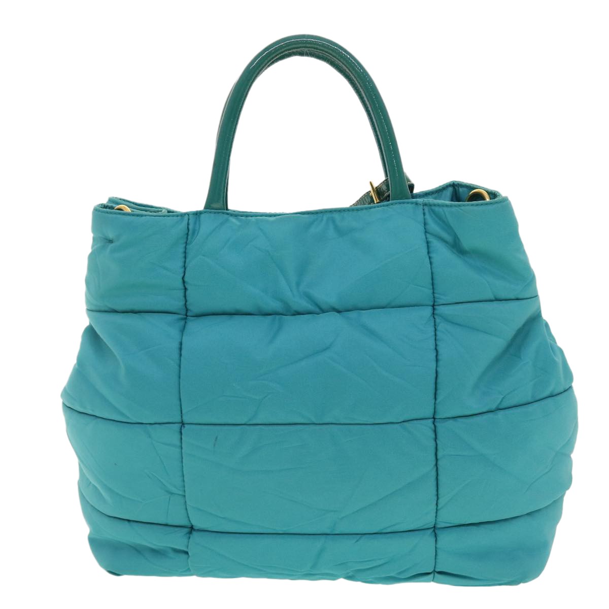 Prada Convertible Tote Turquoise Good condition - Back View