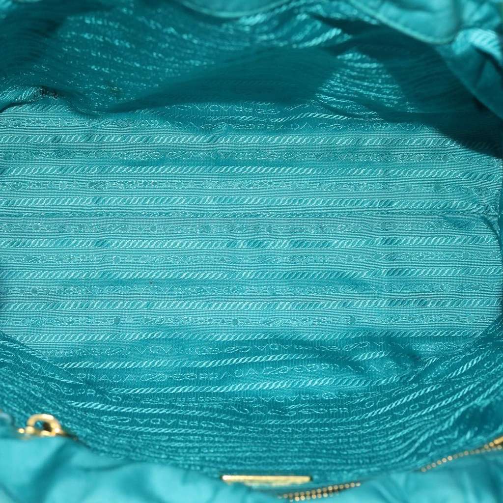 Prada Convertible Tote Turquoise Good condition - Box View
