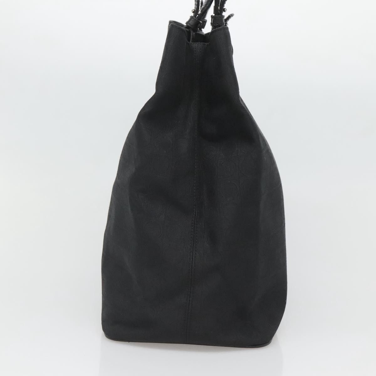 Salvatore Ferragamo Gancini Tote Black Canvas Good condition - Inside View