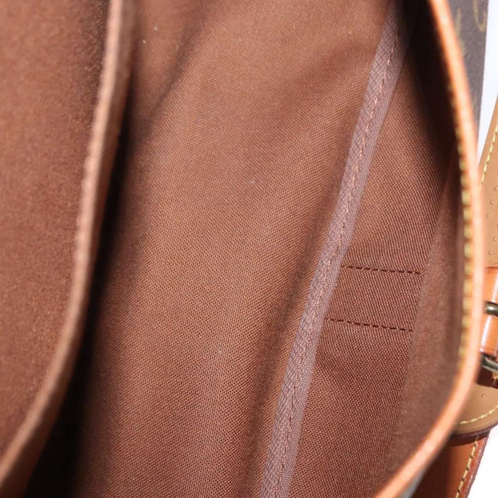 Louis Vuitton Saumur Handbag Brown Canvas Good condition - Box View