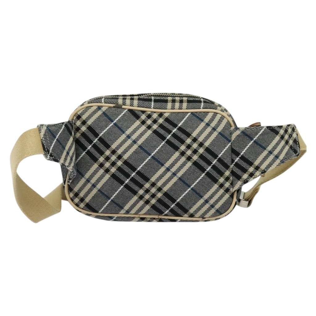 Burberry Waist Bag Blue Canvas Good condition - Back View
