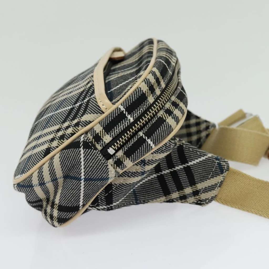 Burberry Waist Bag Blue Canvas Good condition - Model View