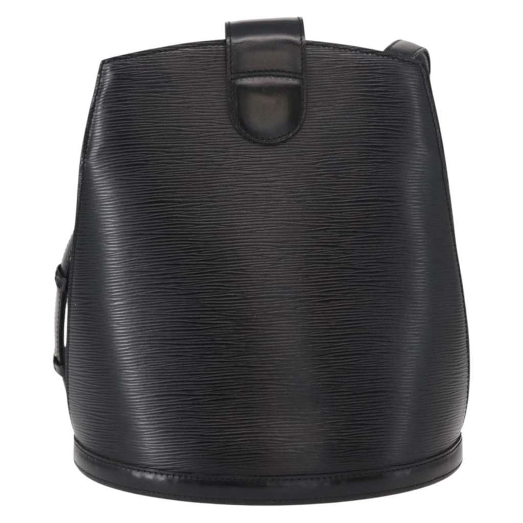 Louis Vuitton Cluny Shoulder Bag Black Leather Good condition - Back View