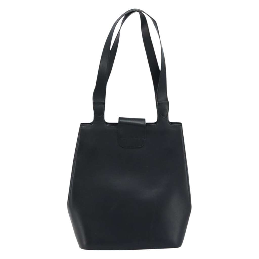 Salvatore Ferragamo Vintage Tote bag Black Leather Fair condition - Back View