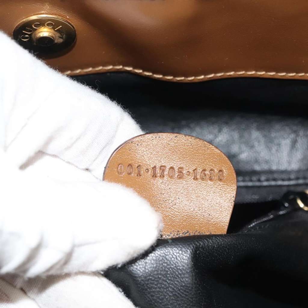 Gucci Vintage Bamboo Handle Bag Gold Good condition - Box View