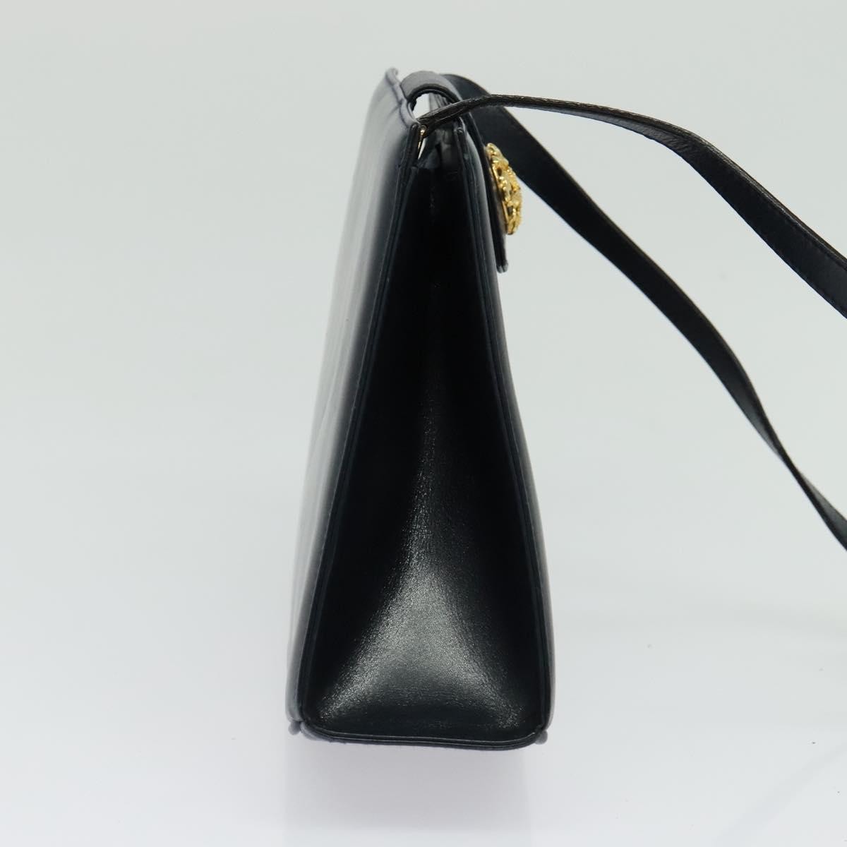 Salvatore Ferragamo Shoulder Bag Navy Leather Good condition - Inside View