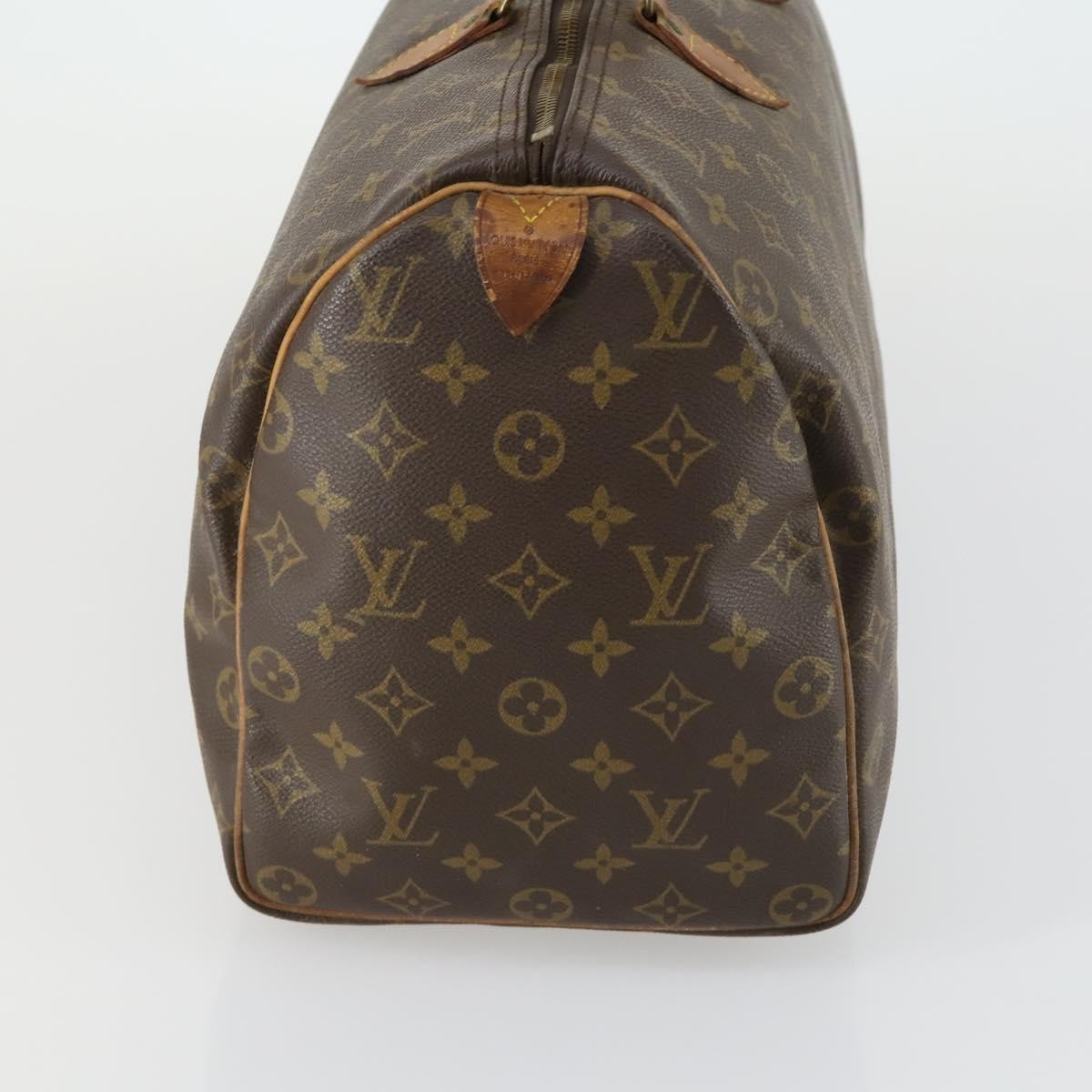 Louis Vuitton Speedy Handbag Brown Canvas Fair condition - Model View