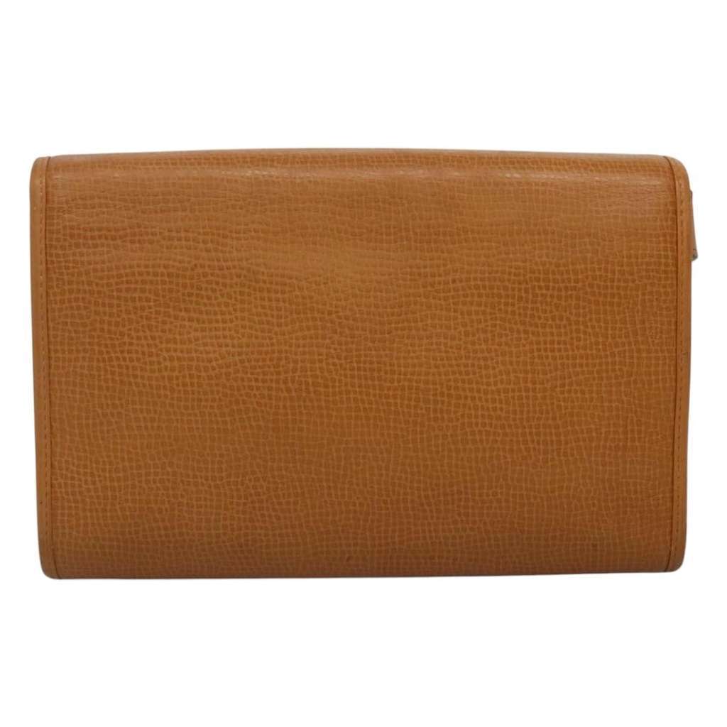 Christian Dior CD Shoulder bag Beige Leather Good condition - Back View