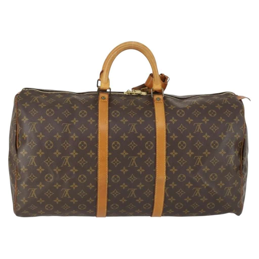 Louis Vuitton Keepall Bag Brown Canvas Good condition - Back View