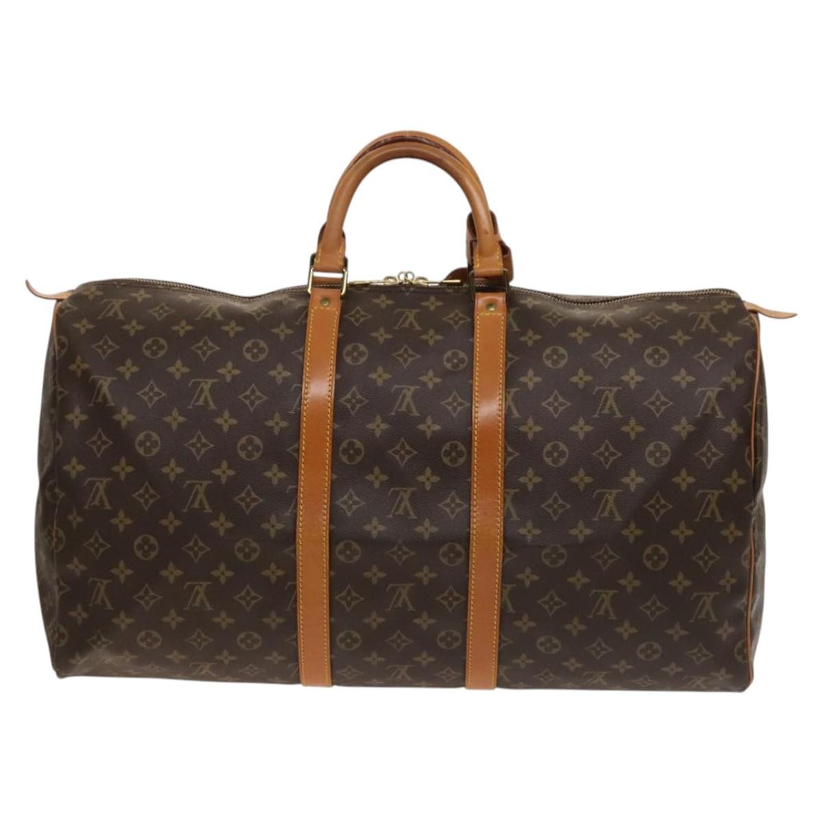 Louis Vuitton Keepall Bag Brown Canvas Good condition - Back View