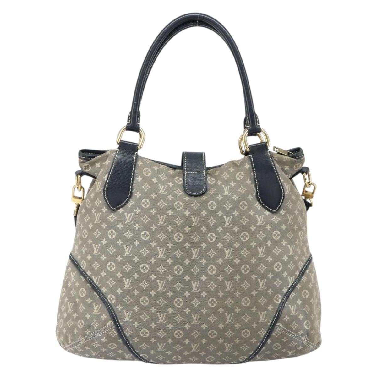 Louis Vuitton Elegie Handbag Navy Canvas Fair condition - Back View