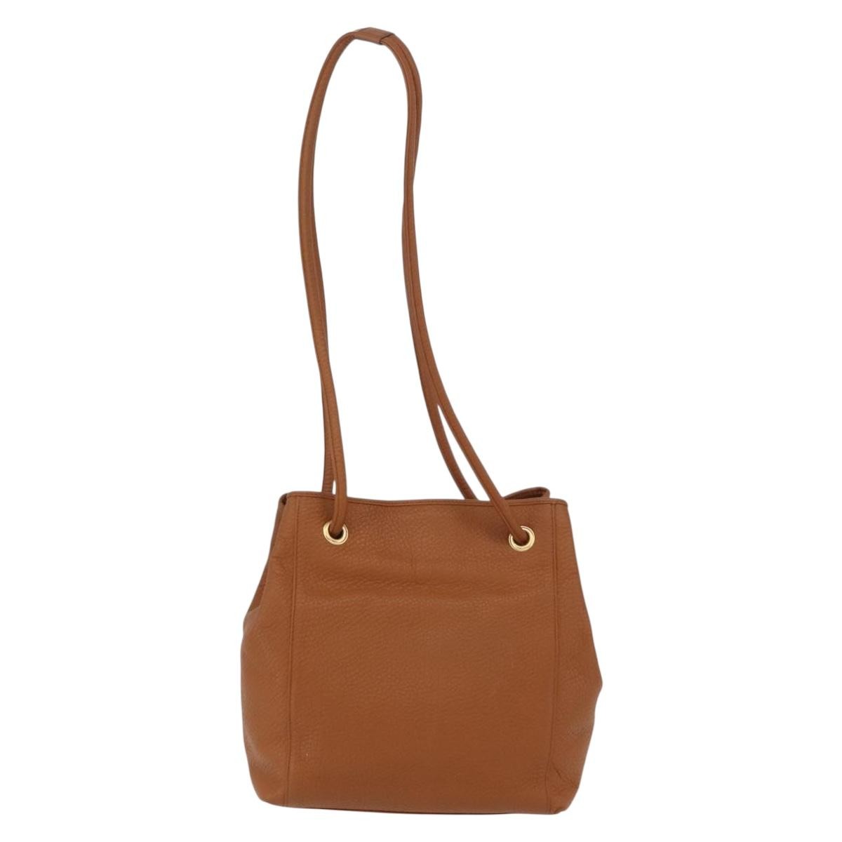 Valentino Garavani Vintage shoulder bag Brown Leather Good condition - Back View