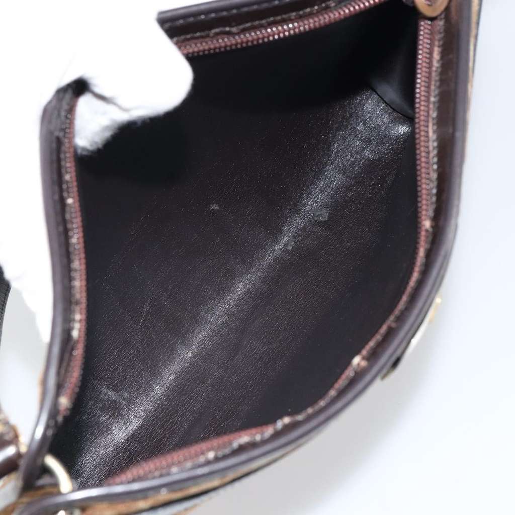 Christian Dior Vintage Trotter Shoulder Bag Beige Canvas Good condition - Box View