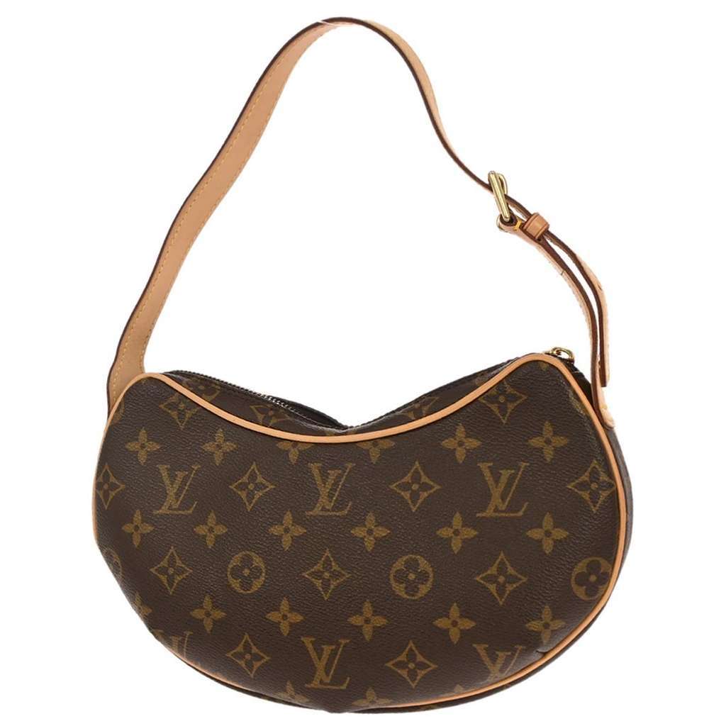 Louis Vuitton Croissant Handbag Brown Canvas Good condition - Back View
