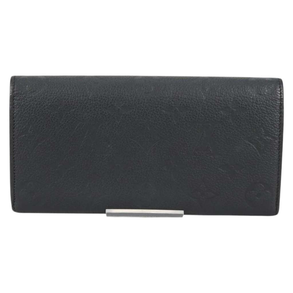 Louis Vuitton Portefeuille Sarah Wallet Black Leather Good condition - Back View