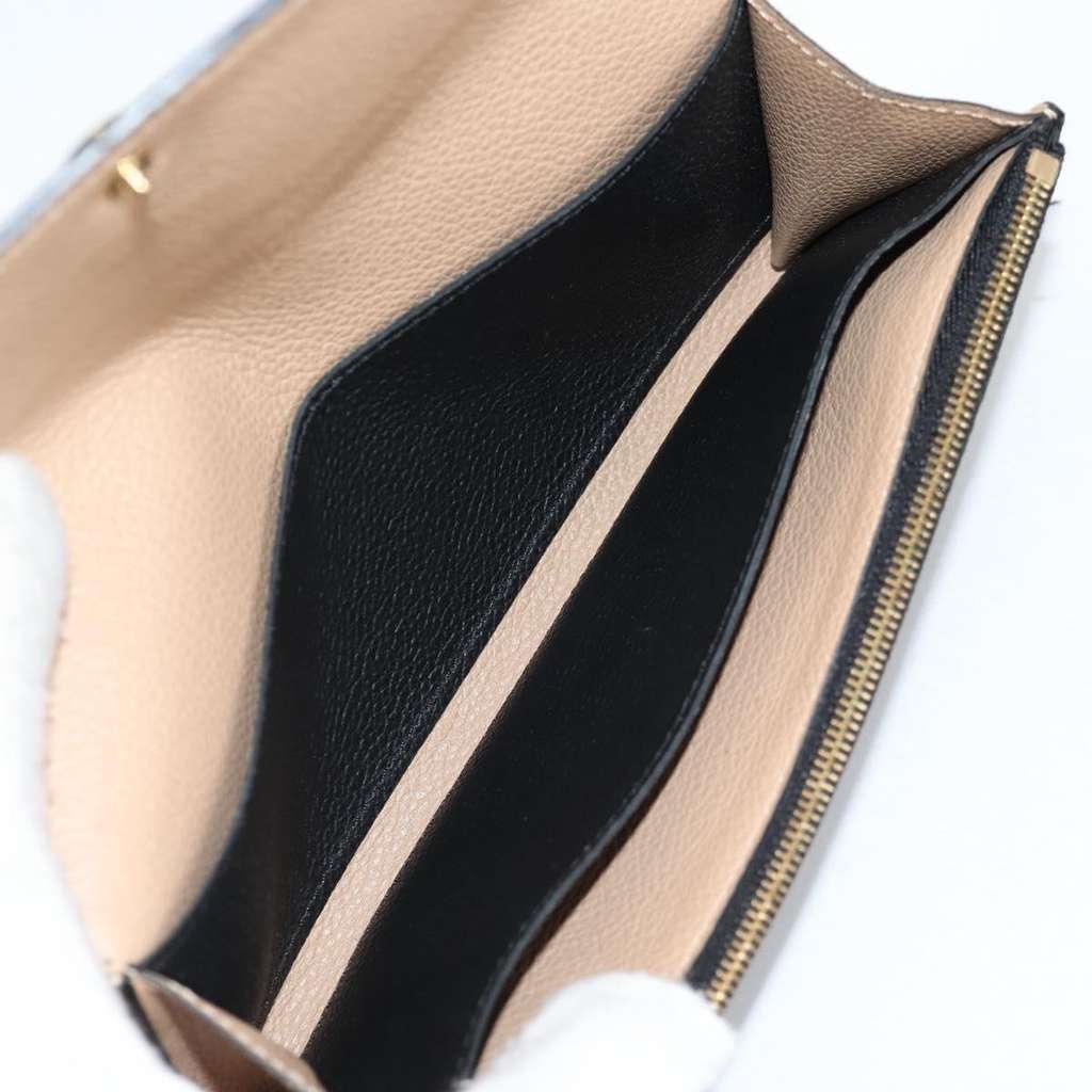 Louis Vuitton Portefeuille Sarah Wallet Black Leather Good condition - Box View