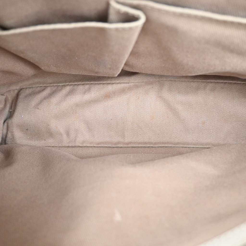 Celine Boogie Satchel Beige Canvas Good condition - Box View