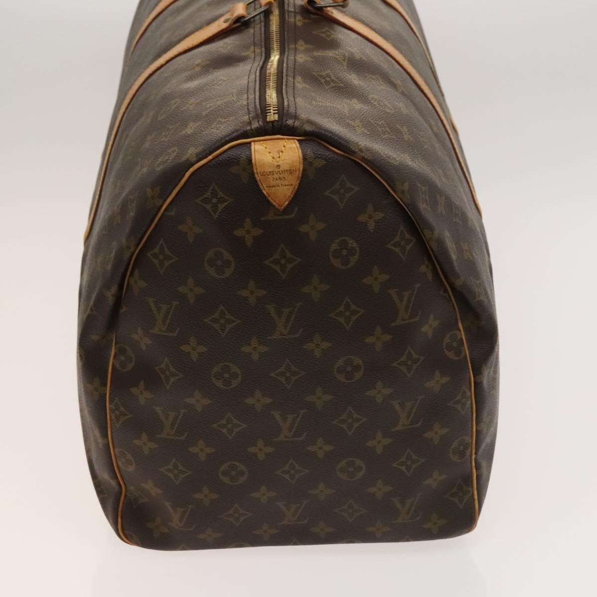 Louis Vuitton Keepall Bag Brown Canvas Fair condition - Model View