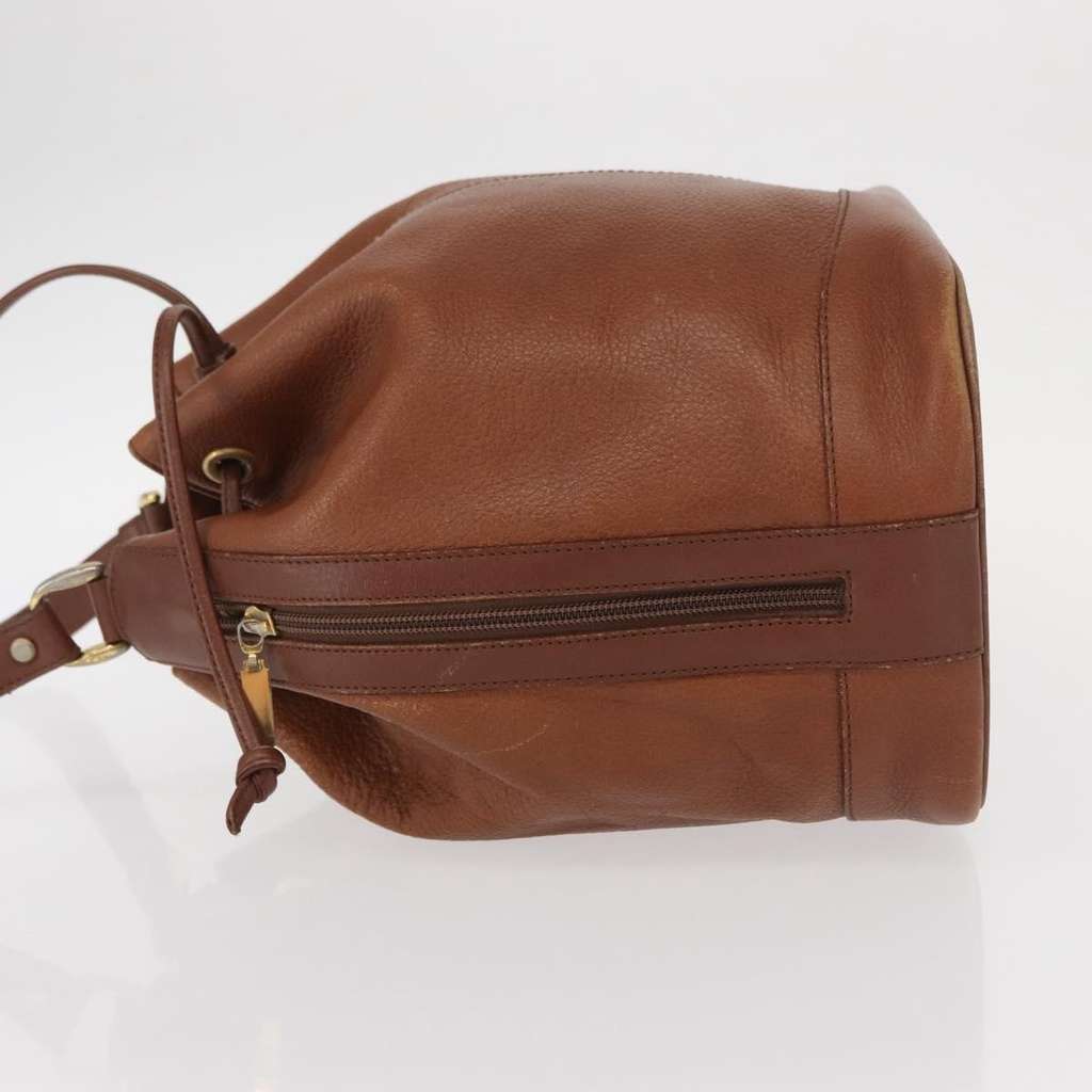 Burberry Vintage Shoulder Bag Brown Leather Fair condition - Model View