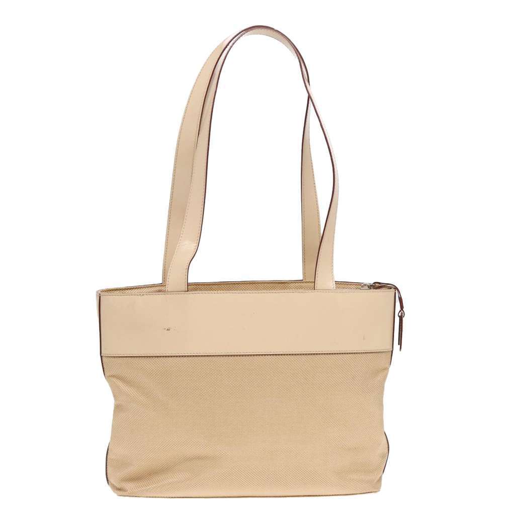 Celine Bucket Bag Beige Canvas Good condition - Back View