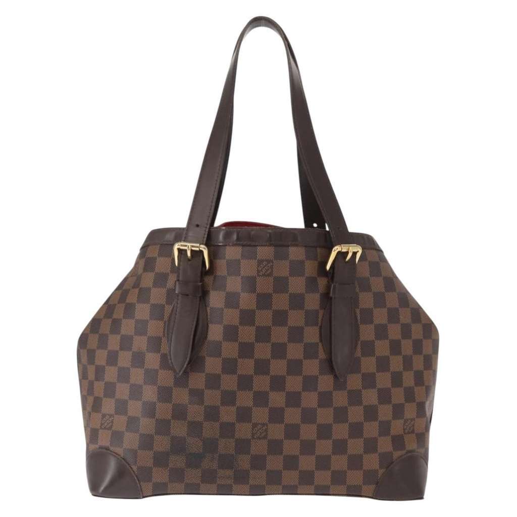 Louis Vuitton Hampstead Handbag Brown Canvas Good condition - Back View